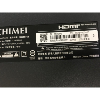 【拆機良品】奇美 TL-40A800零件/電源/主機板/邏輯板/多合一主板