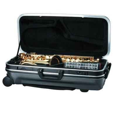 (悅荃) GL 中音 薩克斯風 ABS 拖輪 樂器盒 SMC-T-W