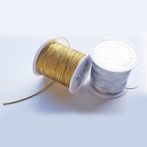 西西手工藝材料 金銀鬆緊線1mm/1.5mm 手環DIY串珠線 彈力線彈性線彈性繩彈力 伸縮線編織線編織繩 滿額免運