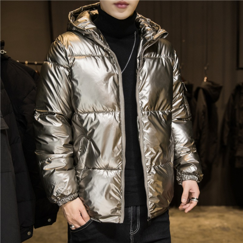 冬季棉衣男士韓版寬松連帽加厚保暖羽絨棉服青少年潮牌亮面棉外套