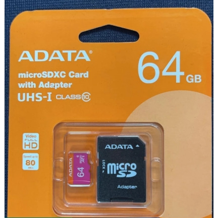威剛Premier microSDXC UHS-I U1 64G 記憶卡/附轉卡 64GB