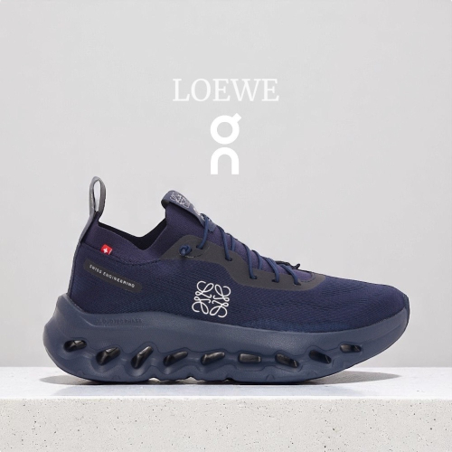 ?LOEWE x On昂跑聯名Running Cloudtilt 2.0 Black彈力再生針織鞋｜聯乘｜雲朵跑鞋｜跑
