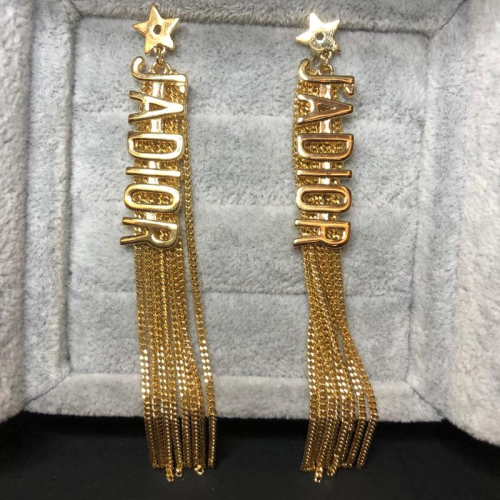 Dior 超美 金色 JDIOR 流蘇 二手 耳環