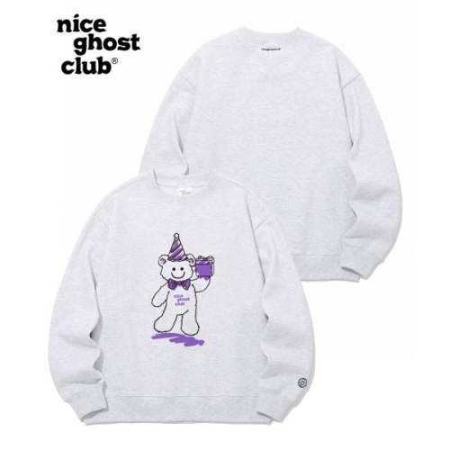 NICEGHOSTCLUB 內裡刷毛大學T