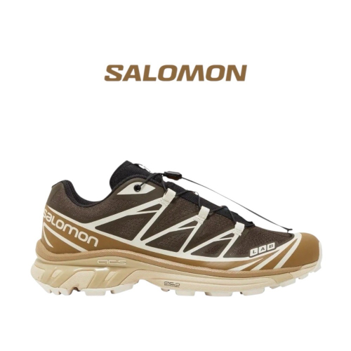? Salomon XT-6 越野登山鞋 L47305800 咖啡色｜摩卡色｜土黃色｜黑色｜奶油色｜白色｜網眼布鞋面｜