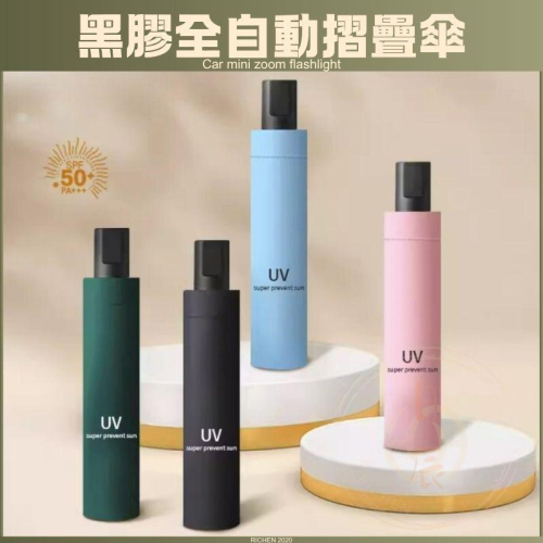 黑膠全自動摺疊傘 抗UV 自動傘 遮陽傘 摺疊傘 折疊傘 雨傘 防曬 RAV4 CROSS ALTIS CRV HRV