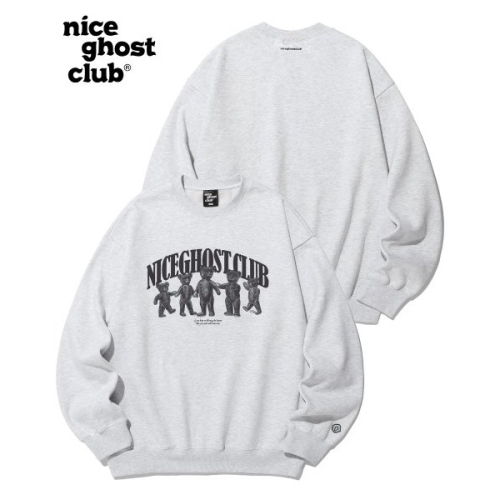 NICEGHOSTCLUB 內裡刷毛大學T