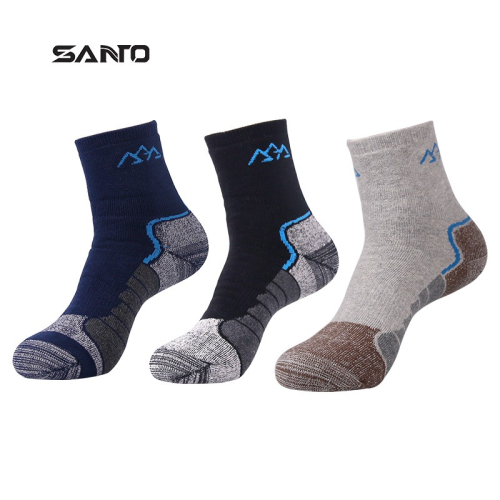山拓SANTO冬季男襪登山襪戶外運動襪加厚保暖徒步襪子S014