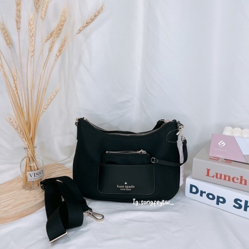 美國代購??台灣現貨 kate spade 1+1尼龍半月包 月牙包 斜背包
