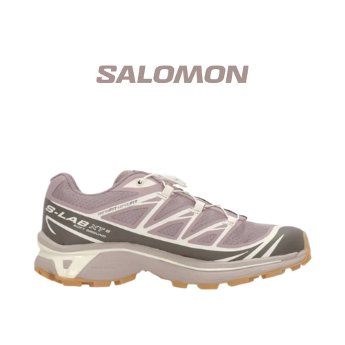 ? Salomon XT-6 越野登山鞋 芋紫色｜紫灰色｜白色｜深灰色｜網眼布鞋面｜運動鞋 男女通用款鞋