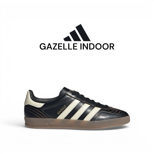 ?adidas GAZELLE INDOOR 運動休閒鞋｜核心黑｜奶油白｜黑色｜白色｜咖啡色｜黑白色｜焦糖底｜皮革｜男