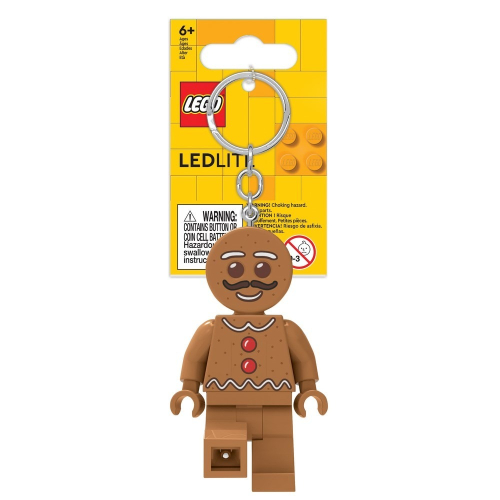 樂高LEGO 樂高經典款 薑餅人 聖誕節 LED 人偶造型 鑰匙圈燈 手電筒COCOS LG320