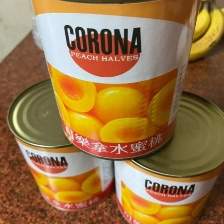 【嚴選SHOP】Corona可樂拿 水蜜桃罐頭 825g原廠罐裝 對切水蜜桃 水果罐頭 醃漬水蜜桃 水蜜桃【Z237】