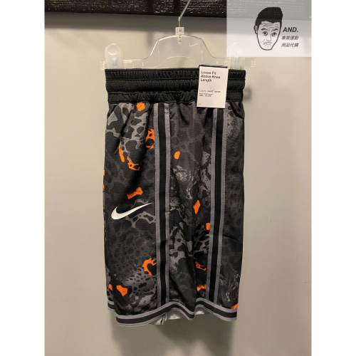 【AND.】NIKE DRY 黑灰 寬鬆 膝上褲 抽繩 籃球褲 短褲 男款 FQ0352-010