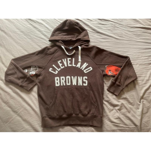 【I6】二手古著Vintage Hands High Cleveland Browns NFL帽T SZ M