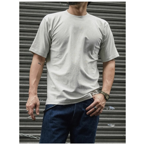 BRONSON REVERSE WEAVE Tee 美軍運動訓練橫紋短袖｜420克厚磅 無肩縫復刻款