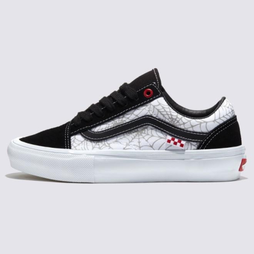 [unclev1966] 代購 Vans Skate Old Skool 白絲綢 蜘蛛網 SPIDER 果凍底 滑板鞋