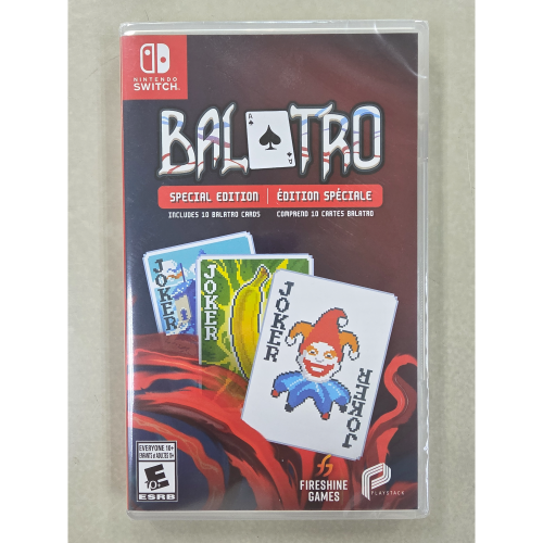 NS全新現貨不用等 小丑牌balatro 中英文美版（內建中文）Switch