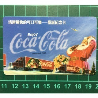 可口可樂 Coca-Cola 聖誕紀念卡 1998 月曆卡 5-8月