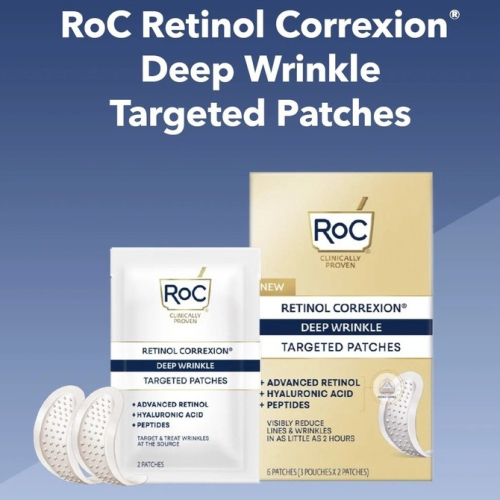 現貨+預購｜RoC 視黃醇微針貼片 A醇眼膜 深層抗皺 緊緻肌膚 微針眼膜 臉部貼片