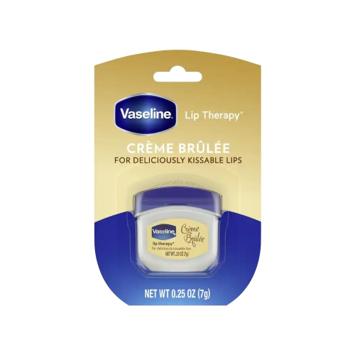 【Vaseline 凡士林】罐裝護唇膏-焦糖布丁(0.25oz/7g)【3303】