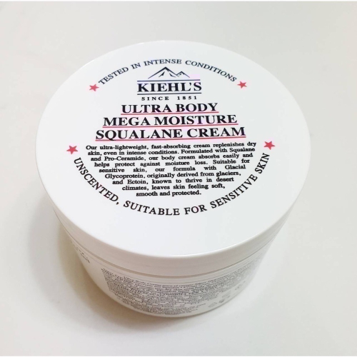 全新未開封 Kiehl＇契爾氏冰河醣 蛋白身體修護嫩膚霜250ML保存期限至2027/08。momo滿額贈品