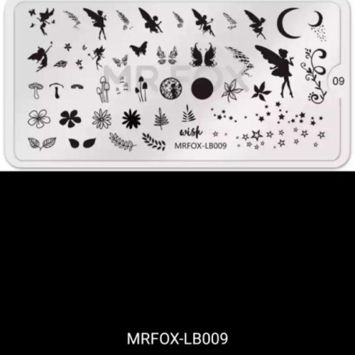 Mr. fox 美甲鋼版LB9-16