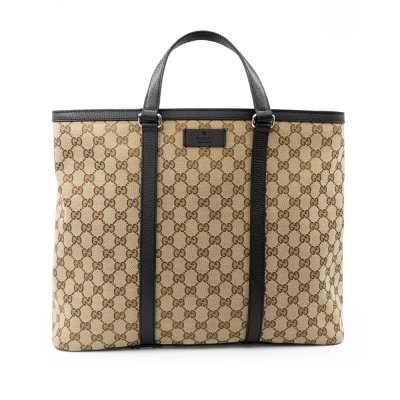 【GUCCI 古馳】 GUCCI 老花大托特包/肩背包 (咖) __DVSHOP 保證正貨 台灣現貨不用等