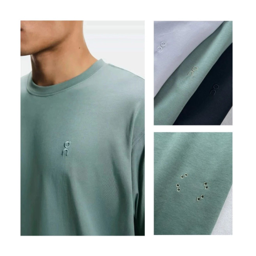 On 小標刺繡 Logo 運動休閒 短袖T恤 男女同款