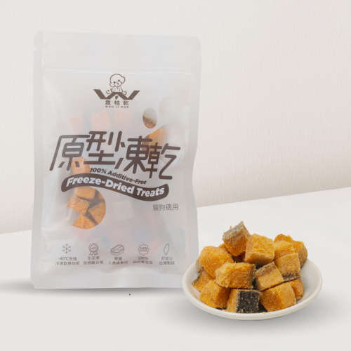 舞桔乾 100%原型凍乾鮭魚丁口味35g/10g
