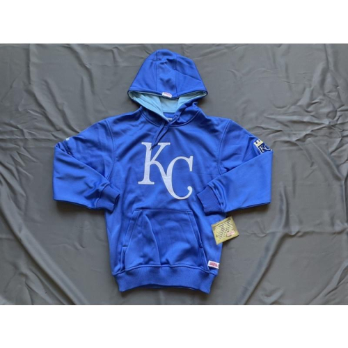 【J4】全新Stitches製堪薩斯皇家Kansas Royals厚實帽T SZ S