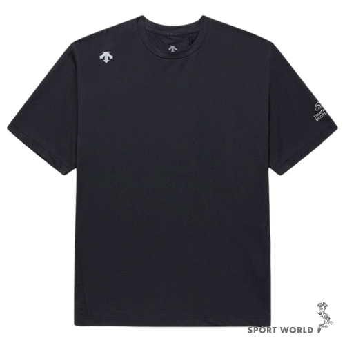 Descente 迪桑特 短袖上衣 男裝 機能 涼感 黑【運動世界】DS25SSU521699