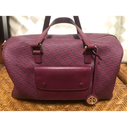 Tory Burch 二手 葡萄紫 手提包包