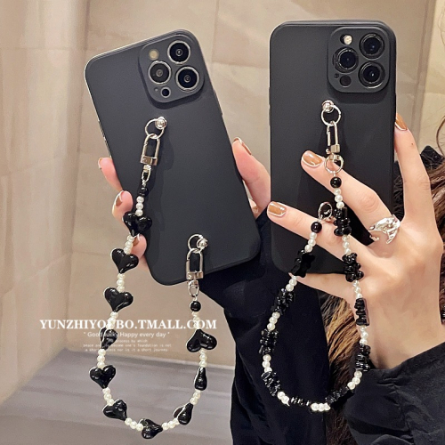 個性小熊愛心鏈條適用iphone13/12promax蘋果11手機殼iphonex硅膠xsmax創意xr日韓8plus女