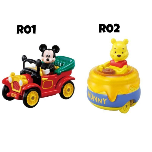 ?現貨?tomica R01米奇小熊維尼 R02小熊維尼日版