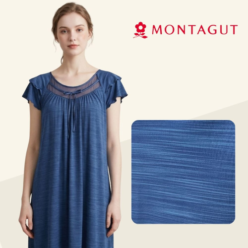【MONTAGUT夢特嬌】65025 台灣製 素面輕薄裙裝睡衣 裙裝居家服/洋裝睡衣