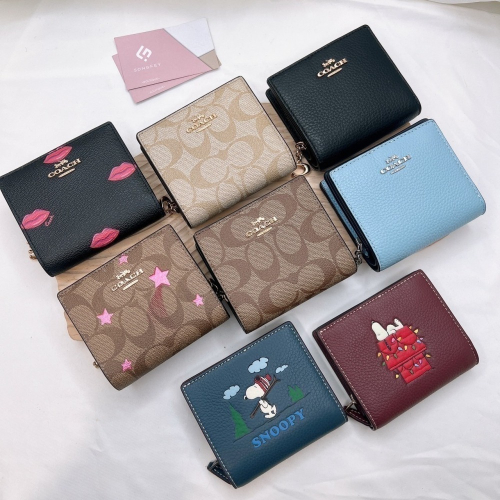 美國代購??台灣現貨 Coach C字 拉鍊短夾