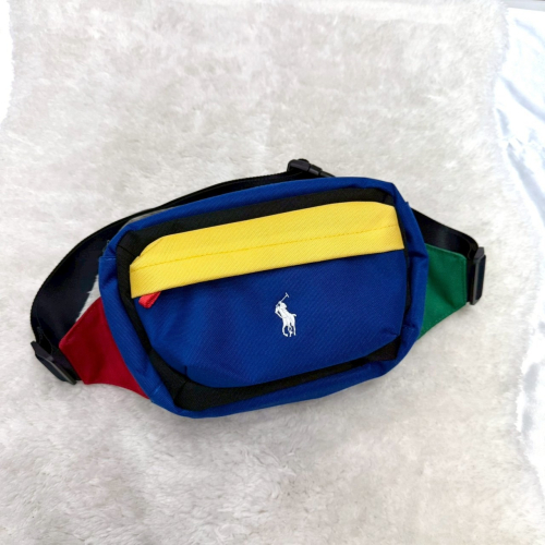 【RL｜全新】現貨 RALPH LAUREN 小馬POLO 包包 胸包 彩虹尼龍 腰包｜Little Bee 小蜜蜂精品