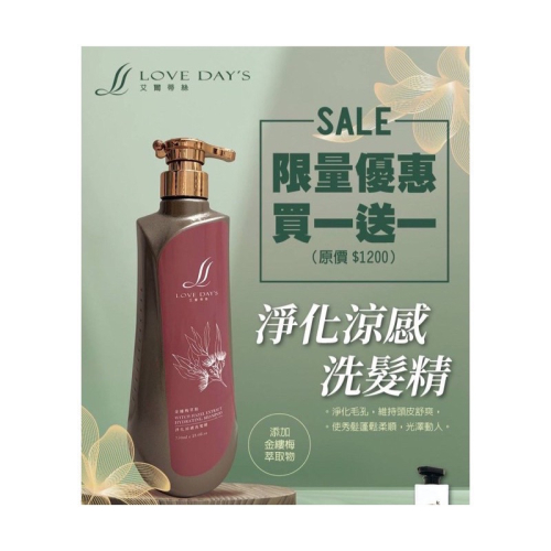 艾爾蒂絲洗髮精/優惠活動買一送一 /淨化毛孔 /秀髮蓬鬆 /光亮潤澤