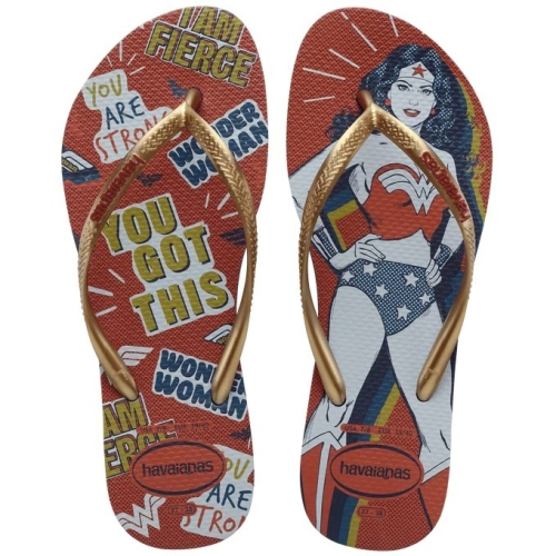 巴西人字拖Havaianas 女款 Slim Heroinas神力女超人/漫畫