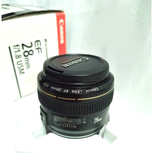 9.9成新]-CANON EF28mm F1.8 USM 定焦鏡頭 廣角鏡頭 大光圈 適合拍攝風景~公司貨