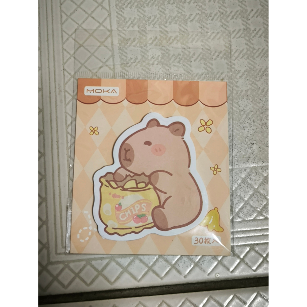 全新久放-水豚君 卡皮巴拉 造型 便利貼 便條貼 capybara