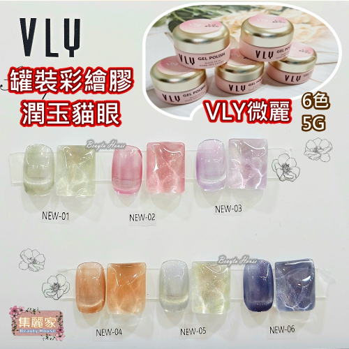 【集麗家】VLY罐裝彩繪膠 [潤玉貓眼] 6色 台灣品牌 色彩飽滿 沙龍級美甲 工藝 上色 彩繪 專業推薦 美甲師最愛