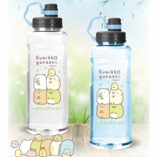 【A&R】角落小夥伴 直飲大容量水壺 2000ML (角落生物 吸管水壺 手提手壺)