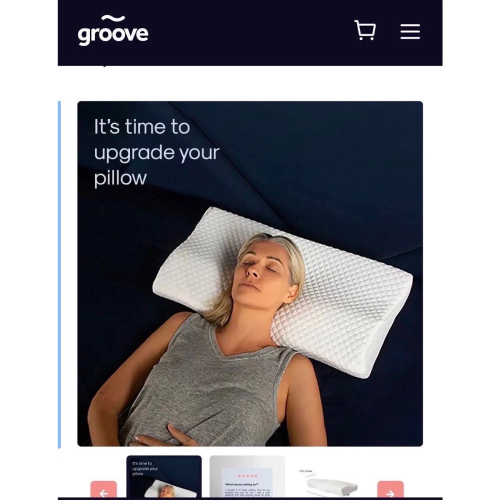 英國著名家居品牌 groove，一款暢銷的記憶海綿枕頭