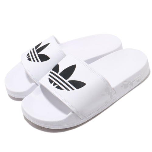 男款 ADIDAS ADILETTE LITE 愛迪達 三葉草 白色 運動拖鞋