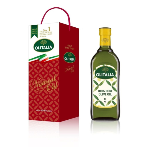 【Olitalia奥利塔】禮盒裝 1公升 橄欖油/葡萄籽油/葵花油/純橄欖油/特級初榨橄欖油