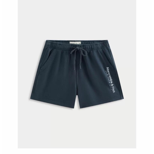 A&F 經典Logo 抓絨棉褲 高彈性柔軟面料 刷毛棉褲 休閒運動短褲 男版