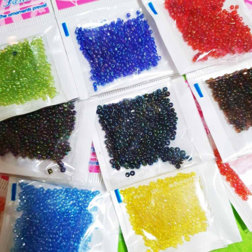 西西手工藝材料 28173 五彩玻璃珠2mm 串珠材料 十字繡珠 散珠 珠繡 珠綉 迷你珠 馬卡龍色珠子 滿額免運