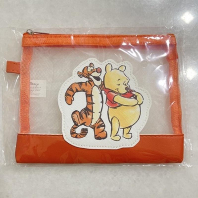 附發票 Disney迪士尼 跳跳虎+維尼熊 收納袋 18*13cm 交給我吧多功能收納袋 化妝袋